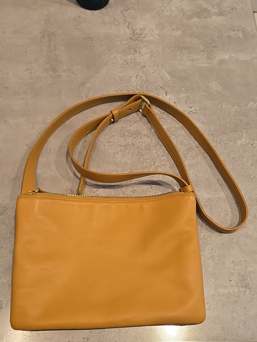 Saks Fifth Avenue Leather Crossbody Bag in Light Brown/Tan